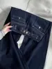 Otoño Invierno Retro Jeans de Mezclilla Color Crudo Diseño para Mujeres Petites Pantalones de Pierna Ancha Sueltos Pantalones de Pierna Recta Forma de Pera