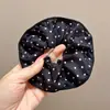 Nuevas scrunchies de lunares y estampado de leopardo, estilo simple, scrunchies retro, cintas para el cabello, accesorios para moños, adornos para el cabello