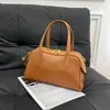 Bolso de Mano Boston Vintage, Color Sólido para Viaje, de Hombro y Cruzado