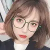 2024 Nuevo Marco de Gafas Retro de Celebridad de Internet Marco de Uña de Arroz Xiaohongshu Marco Cuadrado de Moda Espejo Plano Anti-Luz Azul