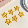 Pinza para el Cabello Estrella de Dopamina Transfronteriza Pinza para el Cabello de Estrella de Cinco Puntas Y2K de Niña Linda Pinza para Flequillo de Bebé Color Caramelo