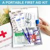 Kit de Primeros Auxilios de Carcasa Dura para el Hogar, Portátil, de Emergencia, para Coche, Viajes, Aire Libre, Montañismo, Rescate, Suministros de Primeros Auxilios