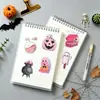 50 Pegatinas de Dibujos Animados de Halloween para Niños para Cuadernos y Papelería, Pegatinas Decorativas de PVC Culturales y Creativas Transfronterizas al por Mayor