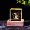 Adornos de alce lunar con forma de luna y nubes lluviosas, con cristales luminosos y tallados en el interior, regalo de cumpleaños para niñas, descompresión.