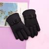 Guantes de esquí para niños con forro polar, guantes cálidos a prueba de frío para niños y niñas, invierno, impermeables, para jugar en la nieve, resistentes al viento, para montar