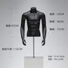 Soporte de Exhibición para Modelo Masculino Maniquí de Medio Cuerpo Negro y Blanco Accesorios para Escaparate de Tienda de Ropa para Hombres Modelo de Cuerpo Completo