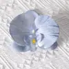 Cabezas de flores artificiales de orquídea mariposa, materiales para flores de pared, materiales para pasadores y accesorios para el cabello hechos a mano para DIY, piezas de flores y accesorios de pétalos para decoración de bodas