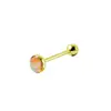 Anillo de Lengua Externo con Rosca Brillante de Acero de Titanio Anillo de Lengua de Sirena Perforación de Lengua Dulce y Genial al por Mayor Estilo Nuevo