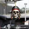 Halloween Acrílico Esqueleto Pirata Bonito Transfronteiriço Novo Decoração de Pingente para Espelho Retrovisor Interno de Carro Pingente