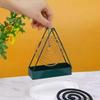 Estante de incienso para mosquitos de hierro forjado para el hogar, estante de incienso a prueba de fuego creativo, base de estante de incienso para mosquitos, adornos, caja de cenicero para mosquitos a prueba de fuego, venta al por mayor