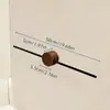 Porta-toalhas de madeira de nogueira, instalação sem furos, barra de toalha minimalista para banheiro, haste para pendurar toalha de banho, prateleira de armazenamento