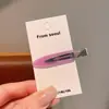 Pinza para el pelo fina y sin costuras de estilo coreano para mujer, nuevo clip lateral para flequillo, clip de pico de pato para maquillaje de frente, accesorios para el cabello