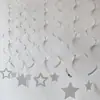 Novo Pingente Espiral Estrela de Cinco Pontas Recortada Azul Noturno Cena de Festa de Aniversário Celebração de Aniversário Decoração de Banquete de Aniversário