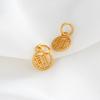 Guochao Sha Campana de Tigre Dorado Accesorios Tejidos Joyería Pulsera Accesorios Chapado en Cobre Dorado Esmalte Cuentas de Cubo Cuentas