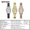 Reloj de cuarzo popular de la marca Sanda, reloj de nicho para mujer, reloj de moda con correa para exteriores, reloj de cuarzo resistente al agua para mujer