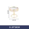 Soporte para pastel estilo europeo copa de boda plato para pastel espejo bandeja para postres boda mesa de metal para pastel personalizado