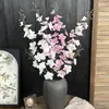 Andorinha Voadora 3D Flor Artificial Violeta Adereços de Decoração de Casamento Flor Falsa Ornamentos de Entrada de Casa Delfínio Artificial Flor Falsa