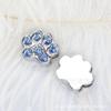Un Diamante color hueso flor de diamante corona de amor usar pulsera de personalidad DIY collar huella de diamante accesorios de strass