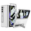 Carcasa para teléfono móvil Samsung Z Fold5, carcasa de cuero ultrafina con soporte, pantalla plegable todo en uno, gkk