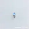 Aretes de Titanio ASTMF-136 Aleación Super Pequeños Ópalo Cacahuete Pequeño G23 Titanio Rosca Interna Joyería de Cabeza para Piercing Labret