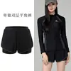 Novo Roupa de Neoprene Feminina Manga Longa Shorts Divididos Proteção Solar Secagem Rápida Roupa de Surfe Roupa de Mergulho Roupa de Água-Viva para Mulheres