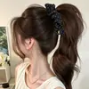 Pinza de plátano para coleta alta elegante estilo retro francés, pinza para el pelo plisada sofisticada, estilo coreano, nueva colección 2026, pinza para el pelo vertical