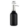 En stock: Desinfectante de Manos de 500ml con Bomba de Acero Inoxidable Negra, Botella Dispensadora Mate, Botella Vacía para Champú de 300ml