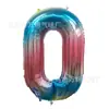 Globo de Película de Aluminio Digital de 32 Pulgadas Mediano Cuerpo Delgado US Flotante con Aire Fiesta de Cumpleaños Boda Decoración Globo de Papel de Aluminio