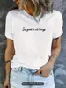 Camiseta de cuello redondo con estampado de puntos transfronterizos de Europa y Estados Unidos 2024, camiseta informal de manga corta con cuello redondo para mujer de primavera y verano.