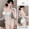 Lencería Sexy para Mujer, Liguero Pure Desire, Uniforme de Lencería Sexy Transparente de Encaje, Traje de Una Pieza Libre de Tentación*2184