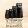 Bolsa de pie de papel kraft engrosado con ventana abierta para frutos secos, granos, té, envasado de alimentos, bolsa selladora personalizada para granos de café