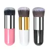Ventas Directas de Fábrica Brocha de Maquillaje Little Fat Dun Brocha Individual Portátil para Base de Maquillaje Mango de Plástico Brocha para BB Cream Brocha para Polvo Suelto En Stock
