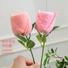 Ramo de Flores de Toalla Creativo, Rosa Individual para el Día de San Valentín, Regalo para el Día de la Mujer, Recuerdos de Boda, Regalos Promocionales