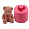 Oso Doble Molde para Dulces y Pasteles Molde Decorativo Herramienta para Doblar Dulces de Cocina Molde DIY para Hornear H2347 Molde Molde para Pasteles Más