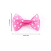 Accesorios de Lazo de Cinta Acanalada DIY Estampado Hecho a Mano Lunares Ropa Accesorios para Muñecas Venta al por Mayor Tejido
