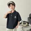 Polo de Verano Estilo Coreano para Niños Haima 2026, Ropa Elegante de Manga Corta, Camiseta Infantil para Niños Mayores