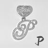 Nuevo aleación hipster 26 letras inglesas diamante colgante de amor diseño original cadena cubana estilo hip hop transfronterizo
