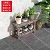 Suporte de Flores Feito de Madeira Anticorrosiva, Estante de Armazenamento Tipo Escada Carbonizada, Suporte de Vasos de Flores de Madeira Maciça de Andar Multi-Camadas para Varanda, Interior e Exterior