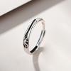 Anillo de Pareja Liloch Mohe Ballroom Anillo Retro Antiguo de Plata Esterlina Conmemorativo Regalo de San Valentín para Hombres y Mujeres