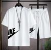Pantalones cortos de manga corta de verano para hombre, camiseta holgada para entrenamiento de baloncesto, fitness y running, traje deportivo informal