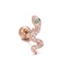 Pendientes de moda transfronteriza con microincrustaciones de circonita, corona, hueso de oreja, clavo, tornillo, bola, perforación europea y americana, joyería con orificio para la oreja, venta al por mayor