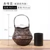 Jarrón de Flores Florales, Arreglo Floral Jianshan Chino, Cesta de Flores, Cesta Tejida de Bambú, Decoración Casera Artesanal Folclórica, Sala de Té, Estilo Zen