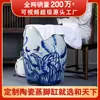 Fabricante de Tina de Vapor para Pies de Cerámica Jingdezhen, Cuidado de la Salud con Moxibustión, Baño de Pies Sudorante, Tienda de Spa para Pies, Venta al por Mayor de Fábrica de Cubo de Vapor para Remojo de Pies