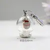 Criativo Papai Noel Árvore de Natal Boneco de Neve Cobertura de Vidro Transparente Pingente Série de Natal Chaveiro Pingente de Presente