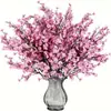 Gipsófila de 5 Ramas Bodas Flores Artificiales, Flores de Cera, Flores Falsas, Flores de Seda, Decoración del Hogar, Arreglos Florales, Flores Artificiales Transfronterizas