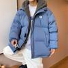 Chamarra acolchada de algodón de doble cara con marca compartida de la NASA para hombre, nueva chamarra holgada de plumón, ropa acolchada de algodón, abrigo de marca de moda de invierno para hombre, chamarra acolchada de algodón