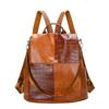 Mochila de couro macio elegante e moderno antifurto para mulheres 2021 Nova mochila Mochila escolar de grande capacidade estilo coreano super grande à prova d'água