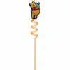 Dibujos animados Winnie the Pooh Pajitas Espirales de Colores Pegatinas Creativas para Pajitas Decoración de Fiesta Pajitas Curvas Venta al por Mayor Transfronteriza