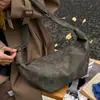 Bolso Cruzado Estilo Coreano Perezoso Retro Croissant para Mujer Otoño 2025 Nueva Moda y Elegante Ropa de Trabajo Bolso de Hombro Versátil