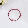 Pulsera de Hilo Trenzado con Cuentas de Cinabrio Oro Púrpura Natural Mineral Crudo Buena Suerte Cuerda para Manos de Amantes Cuerda de Mano Hongyun Segura Regalo Sencillo